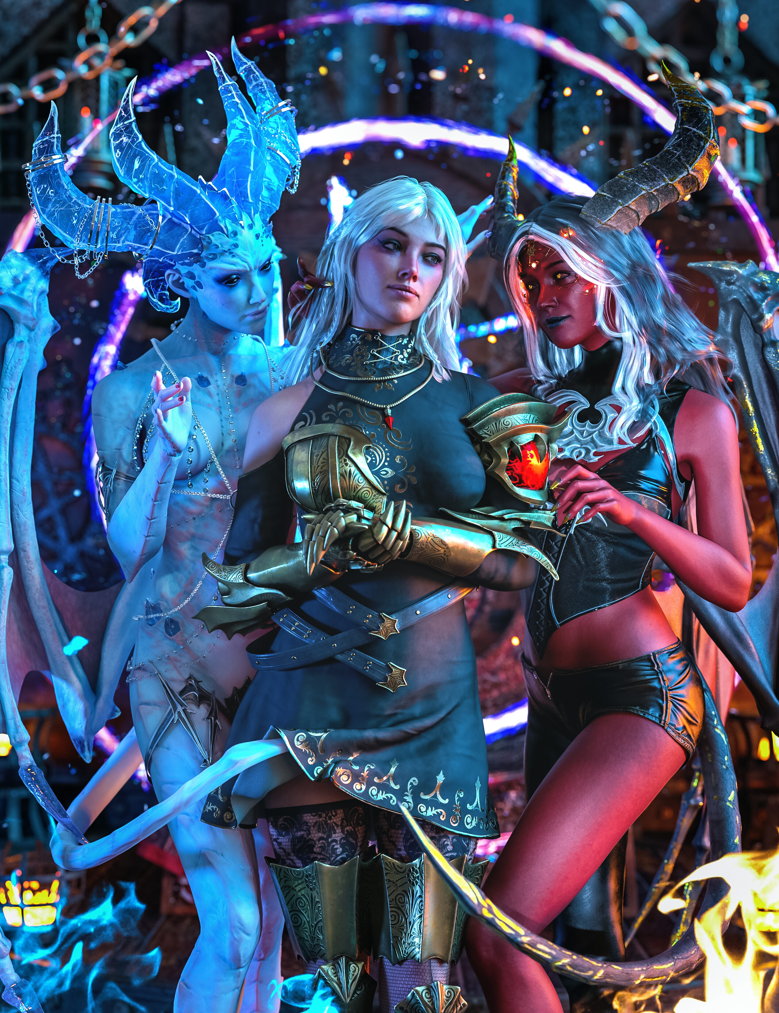 Tara 9 HD Succubus Pro Bundle by: , 3D Models by Daz 3D